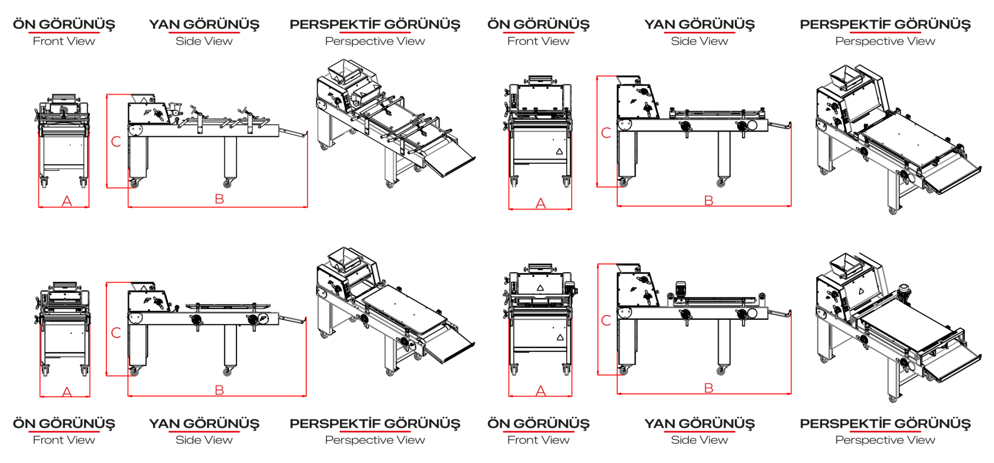 UŞV 3000 M — Technical drawing and installation dimensions